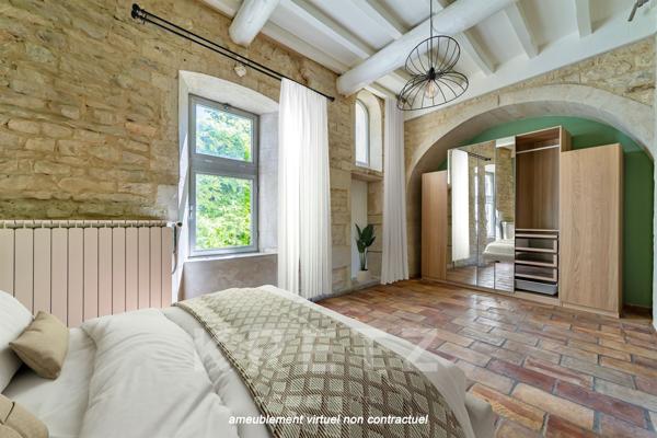 Ancien chateau du XIe siècle avec jardin au coeur du village