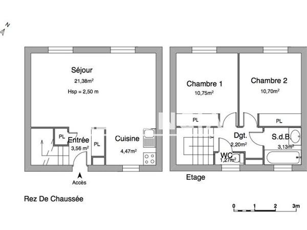 Location Appartement 3 pièces 57.46 m² - 1 RUE FERNAND LEGER Varennes-vauzelles 58640