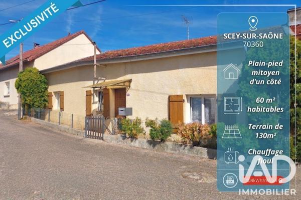 Maison à vendre 2 pièces 60 m² Scey-sur-Saône-et-Saint-Albin