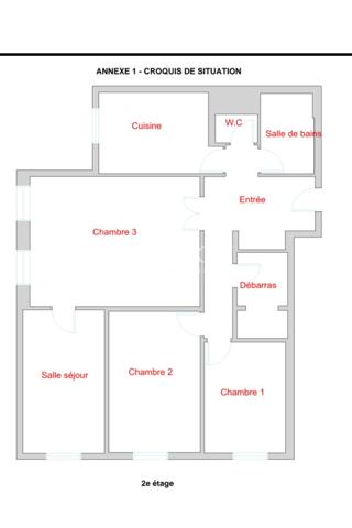 Appartement
                                                                                                                                                                                                                                                                                                                        4 pièce(s)                                                                                                                                                                                                          3 chambre(s)                                                                                                                                                                                                          84  m²