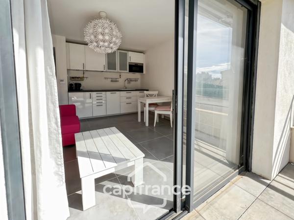 Appartement à vendre 1 pièces BORMES LES MIMOSAS (83), résidence standing, Terrasse sud + PARKING COUVERT + CAVE