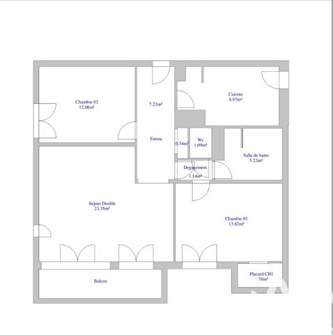 Appartement à vendre 3 pièces 75 m² Chatou