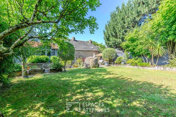 Maison familiale en pierre, terrasses, écrin de verdure à deux pas de Nantes