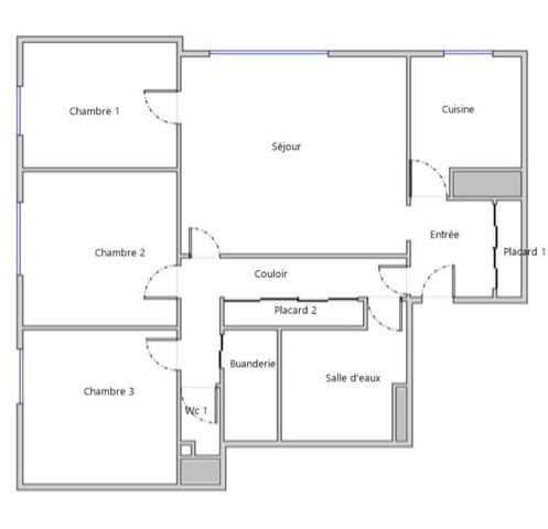 Appartement à vendre 4 pièces 69 m² Taverny