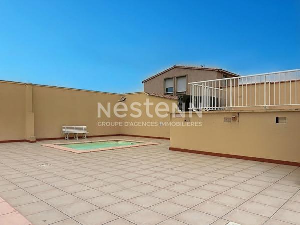 Charmant studio cabine meublé de 21 m² avec balcon de 7 m² et vue sur les Salins, local à vélos & piscine en option, Gruissan, Rive Droite