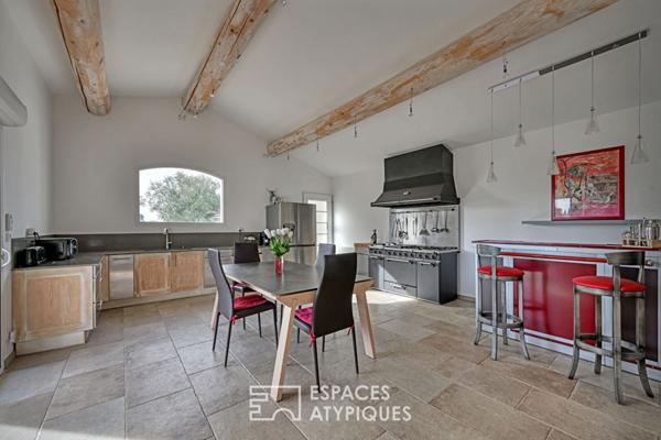 Mas contemporain aux deux maisons – Petite Camargue
