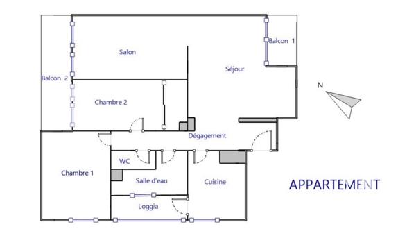Appartement à vendre 3 pièces 71,24 m² Tarbes