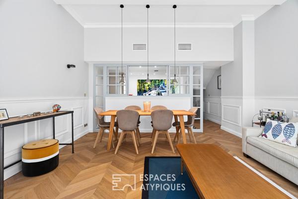 Rez de jardin intimiste avec dépendance au coeur du quartier Mazarin