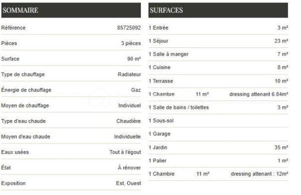 Pavillon de 89,90 m²