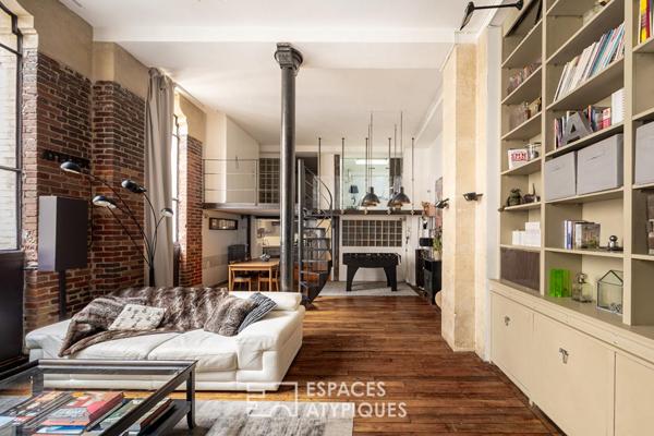 Loft industriel de caractère au coeur de la rue Martel
