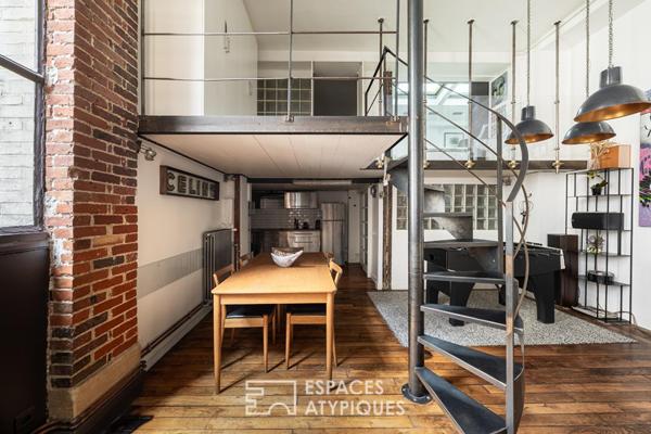 Loft industriel de caractère au coeur de la rue Martel