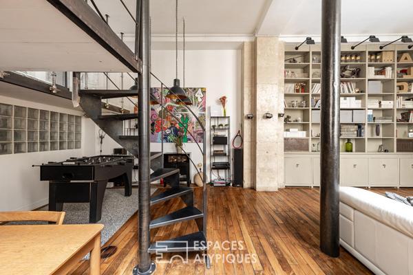 Loft industriel de caractère au coeur de la rue Martel