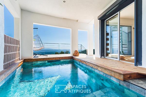 Maison contemporaine avec vue mer exceptionnelle