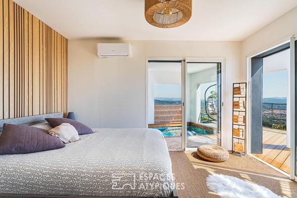 Maison contemporaine avec vue mer exceptionnelle