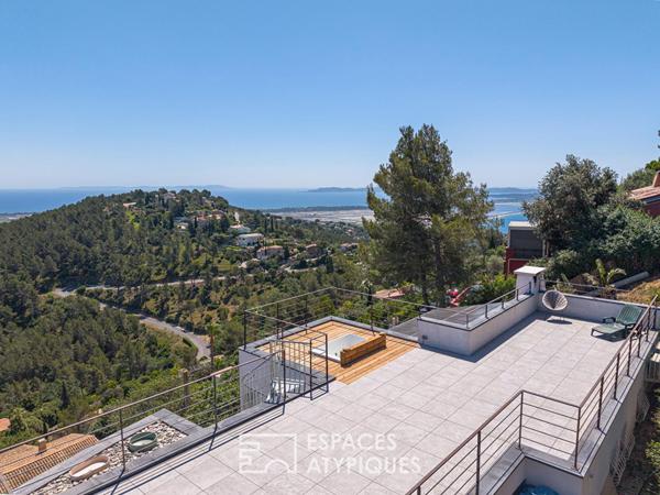 Maison contemporaine avec vue mer exceptionnelle
