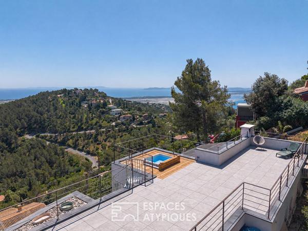 Maison contemporaine avec vue mer exceptionnelle