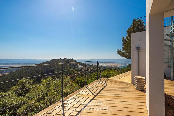 Maison contemporaine avec vue mer exceptionnelle