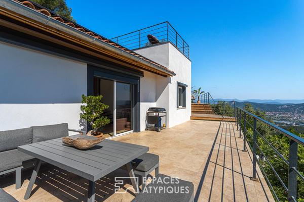 Maison contemporaine avec vue mer exceptionnelle