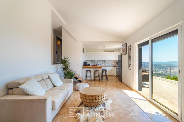 Maison contemporaine avec vue mer exceptionnelle