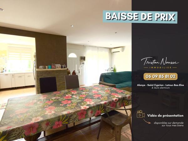 Maison plain-pied 3 faces - 100 m2 - Alenya