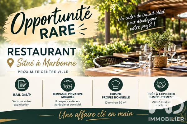 Restaurant à vendre 360 m² Narbonne