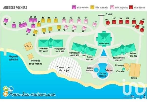 Appartement à vendre 2 pièces 57 m² Saint-François