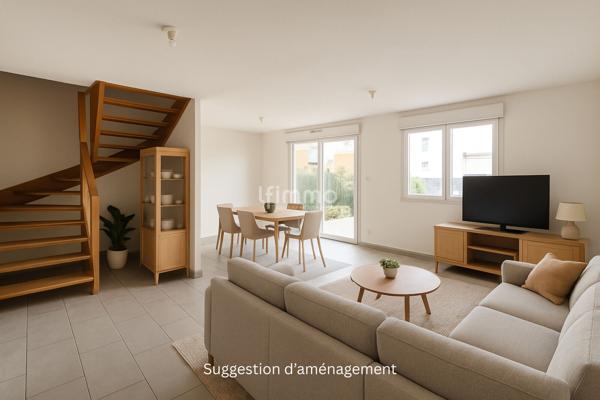 Duplex récent avec jardin, 5 chambres et garage