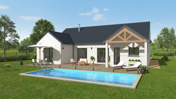 Terrain + Maison à vendre 4 pièces - 108 m²