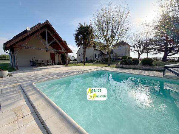 MAISON 5 CHAMBRES - 160m² hab. - PISCINE - DEPENDANCES - TERRAIN + 1,2HA