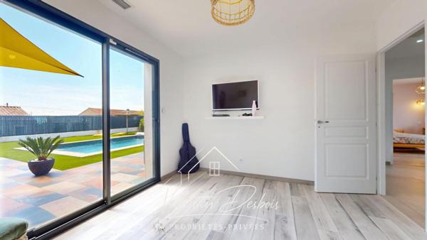 Villa contemporaine 2020 - 170 m² habitables - Piscine chauffée - Double garage