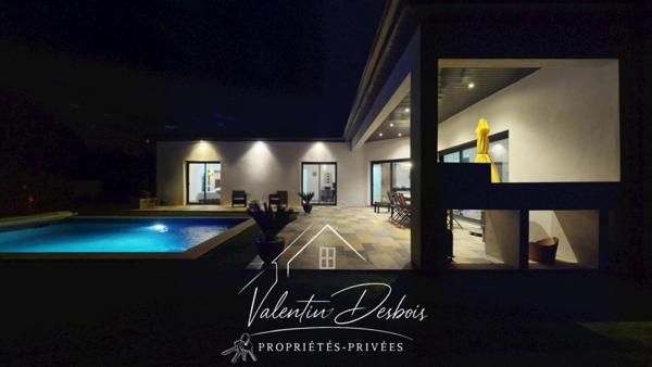 Villa contemporaine 2020 - 170 m² habitables - Piscine chauffée - Double garage