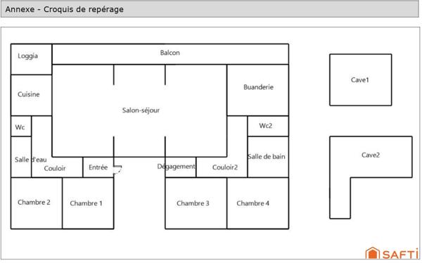 Appartement de 135 m², 2 caves et fort potentiel !