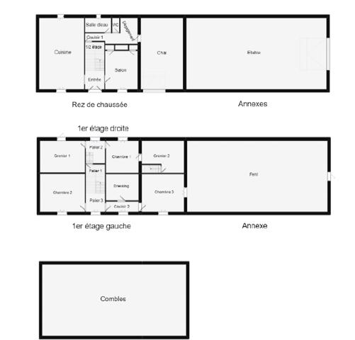 Exclusivité - Idrac-Respaillès - Maison à rénover avec jardin, chai et étable