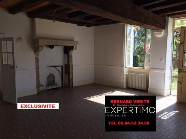 Azy (18220) Maison de Charme + Logement 3Pièces (Possibilité de Location) + Grange-Atelier de 70m2