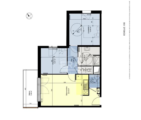 Appartement Limay 3 pièce(s) 58.73 m2