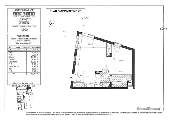Appartement à vendre 2 pièces - 45 m²