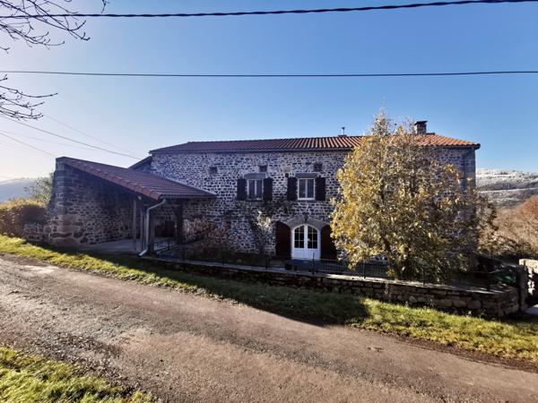 Saint-Privat-d'Allier (43580) Chemin de Compostelle, gorges de l'Allier, à 25km du Puy en Velay, charmante maison traditionnelle en pierre