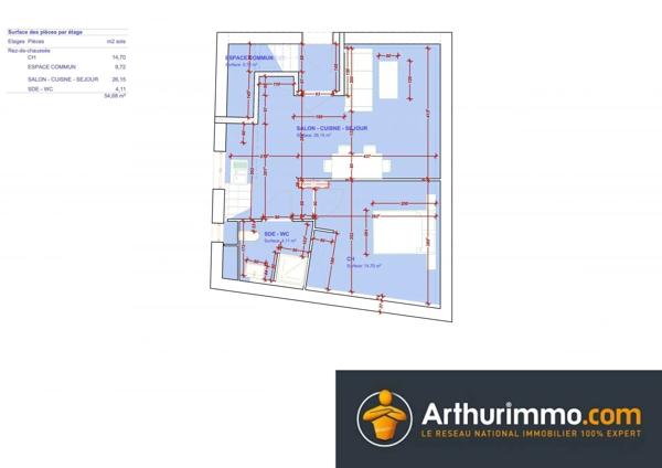 Vente                                                      Appartement
                        
                     2 pièces                      55 m2                     à Bourgoin-Jallieu