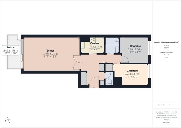 Appartement T3 à vendre  3 pièces - 52 m2 BOULOGNE BILLANCOURT - 92