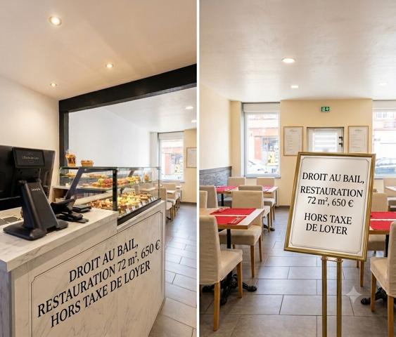 À VENDRE :Cession – Idéal Restauration (72 m²)