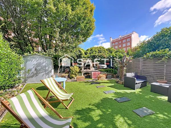 Maison de ville F4/5 100m² +jardin proche métro