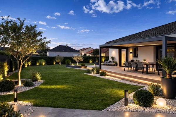 Maison contemporaine proche de Pau, avec joli jardin