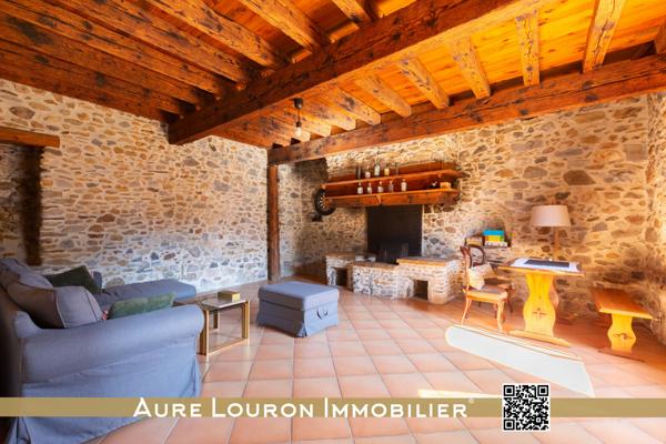 Hèches (65250) GRANGE PYRENEENNE 5 PIECES ±125M² AVEC DEPENDANCES AUX PORTES DES VALLEES D'AURE ET LOURON