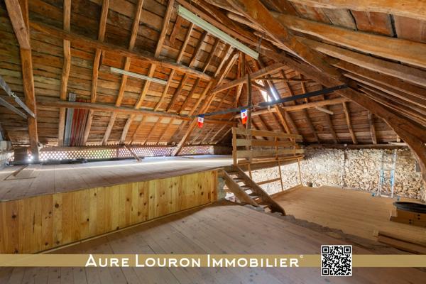 Hèches (65250) GRANGE PYRENEENNE 5 PIECES ±125M² AVEC DEPENDANCES AUX PORTES DES VALLEES D'AURE ET LOURON