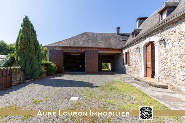 Hèches (65250) GRANGE PYRENEENNE 5 PIECES ±125M² AVEC DEPENDANCES AUX PORTES DES VALLEES D'AURE ET LOURON