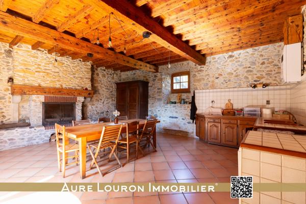 Hèches (65250) GRANGE PYRENEENNE 5 PIECES ±125M² AVEC DEPENDANCES AUX PORTES DES VALLEES D'AURE ET LOURON