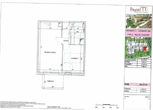 Appartement à vendre  2 pièces • 44,25 m2 Montreuil