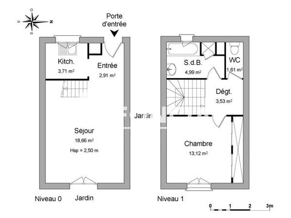 Location Maison 2 pièces 48.53 m² - ALLEE DU PETIT PARC Toulenne 33210