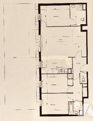 APPARTEMENT de 4 pièces 3 chambre de 84m² avec JARDIN. Parking en sous-sol.