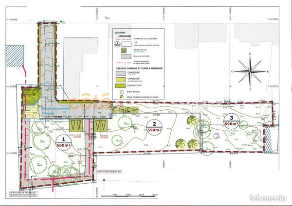 Vente Terrain596 m² - LE VAL SAINT PERE (50300)